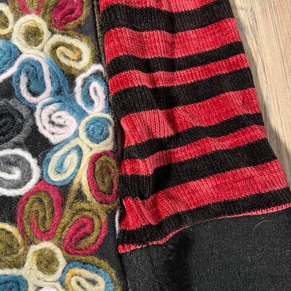 Sweater Vintage Felt Patchwork Women's XL - Picture 8 of 8